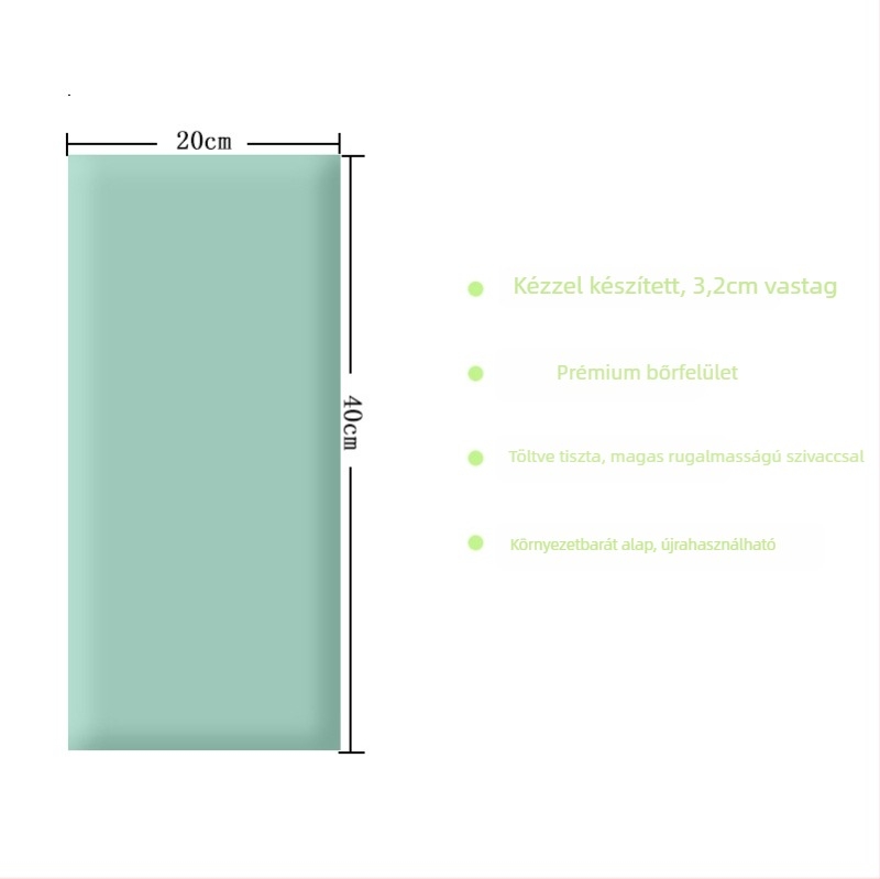 Gyermekek védő puha falipárna öntapadós tatami hátfalhoz — PVC anyag, rajzfilmszerű stílus, egyszínű minta, testreszabható, alkalmas nappalira, hálószobára, külső terekre és éttermekbe