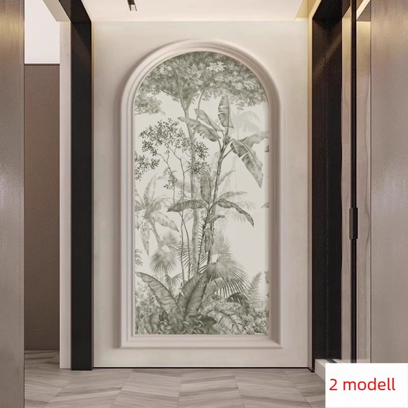 Francia stílusú erdei szarvas falburkolat, íves falikép, szintetikus rostokból, 3 rétegű összetétel