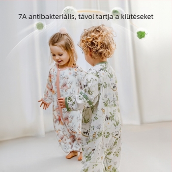 Baba hálózsák tavasz-nyár, bambusz-pamut géz anyag, külön lábakkal, mind a négy évszakhoz