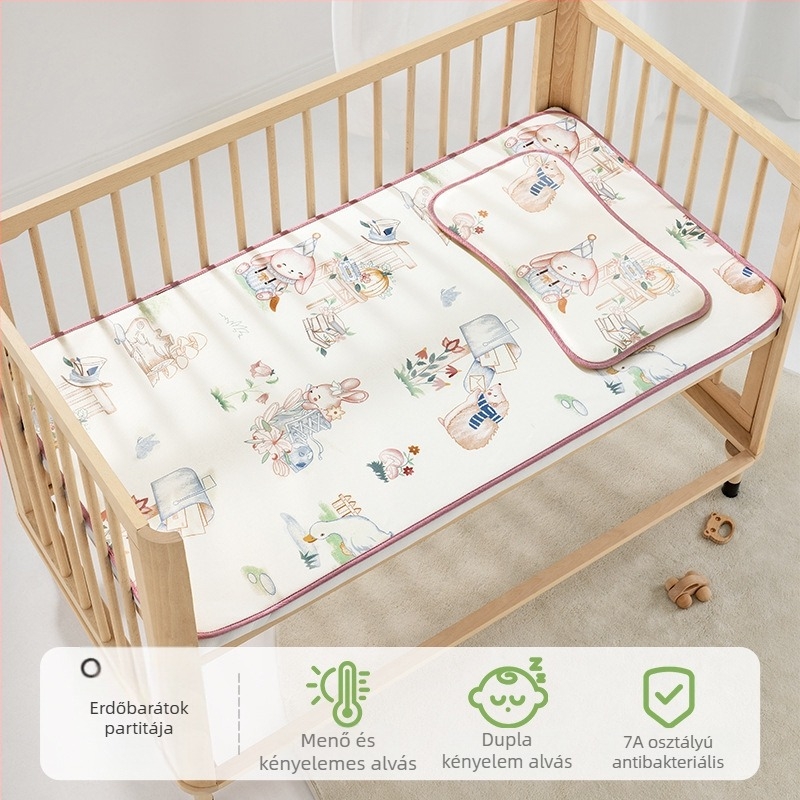 Bepeps Baba hűsítő matrac – Természetes eukaliptuszrost és poliészter, 1–2 éveseknek, bölcső/matrac