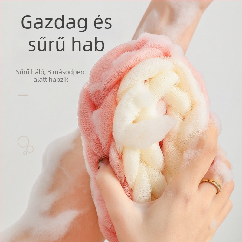 Habfürdőgolyó hosszú csíkos hátmasszírozó eszköz, nagy méretű prémium fürdő kiegészítő