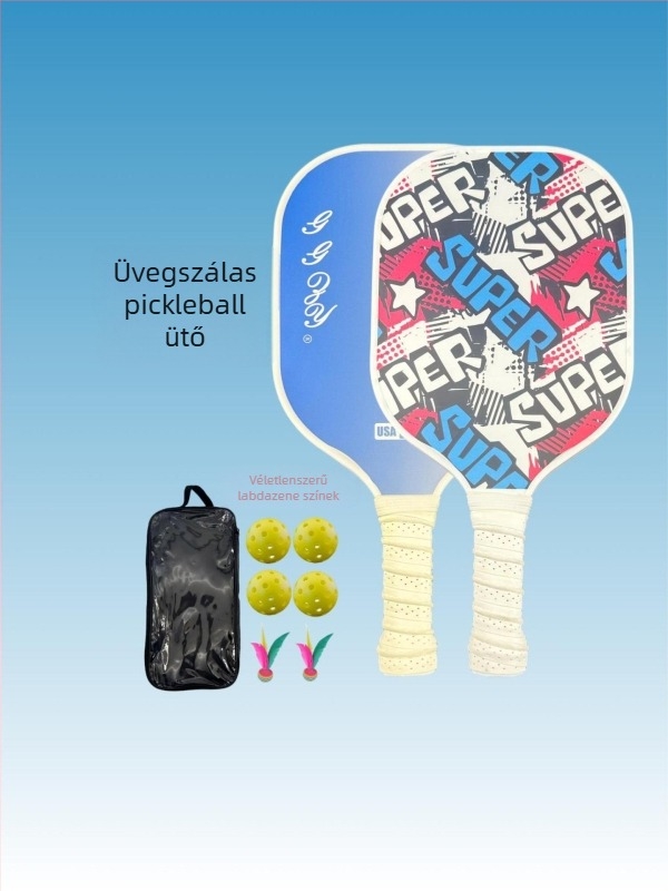 Fiberglass pickleball ütő logónyomás opcióval (Anyag: Fiberglass; Márka: Blue Power; Tömeg: 220 g)