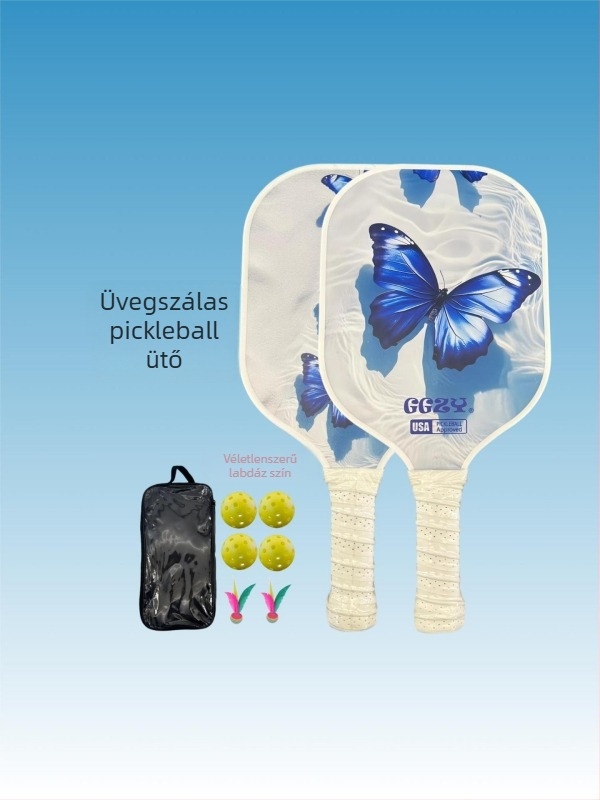 Fiberglass pickleball ütő logónyomás opcióval (Anyag: Fiberglass; Márka: Blue Power; Tömeg: 220 g)