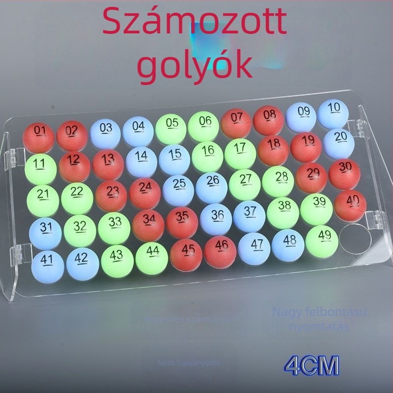Asztalitenisz labdák készlet – számozott, varrat nélküli — Unique márka, PP anyag