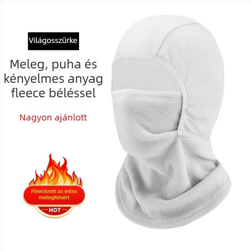 Polar fleece kerékpáros maszk, uniszex, testreszabható feldolgozás, téli arcvédő