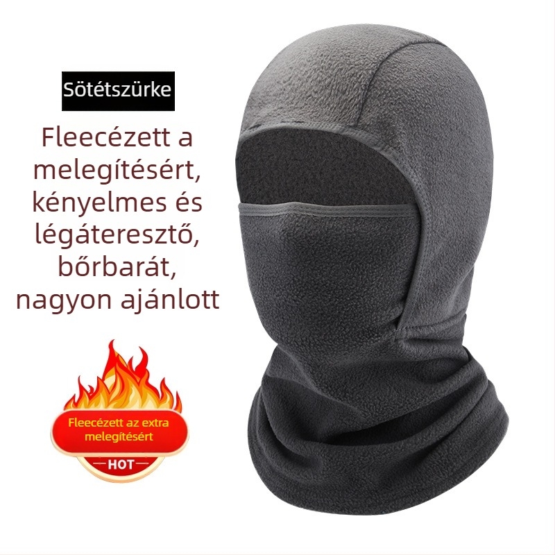 Polar fleece kerékpáros maszk, uniszex, testreszabható feldolgozás, téli arcvédő
