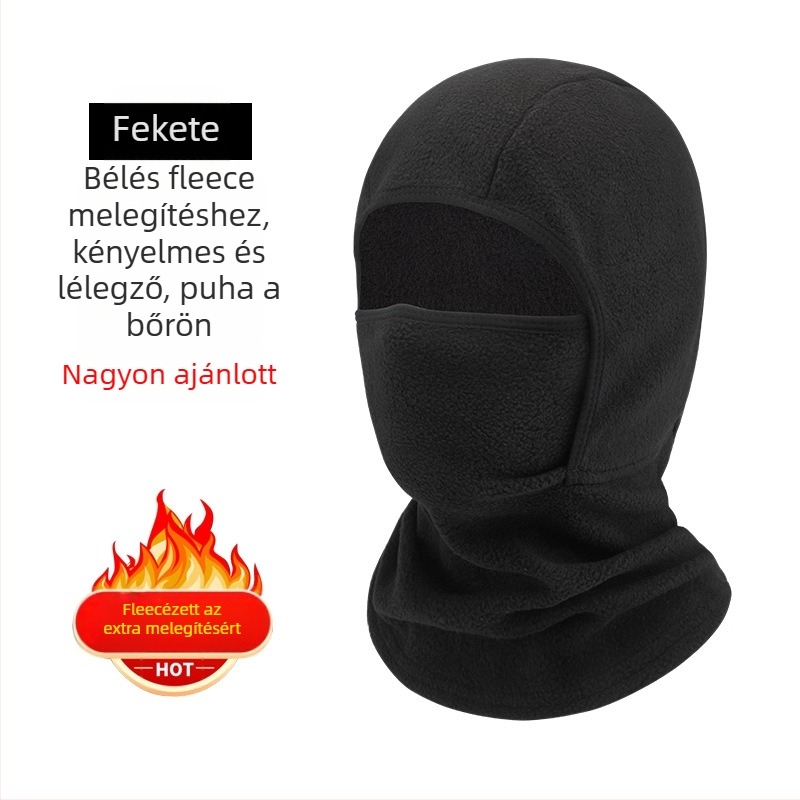 Polar fleece kerékpáros maszk, uniszex, testreszabható feldolgozás, téli arcvédő