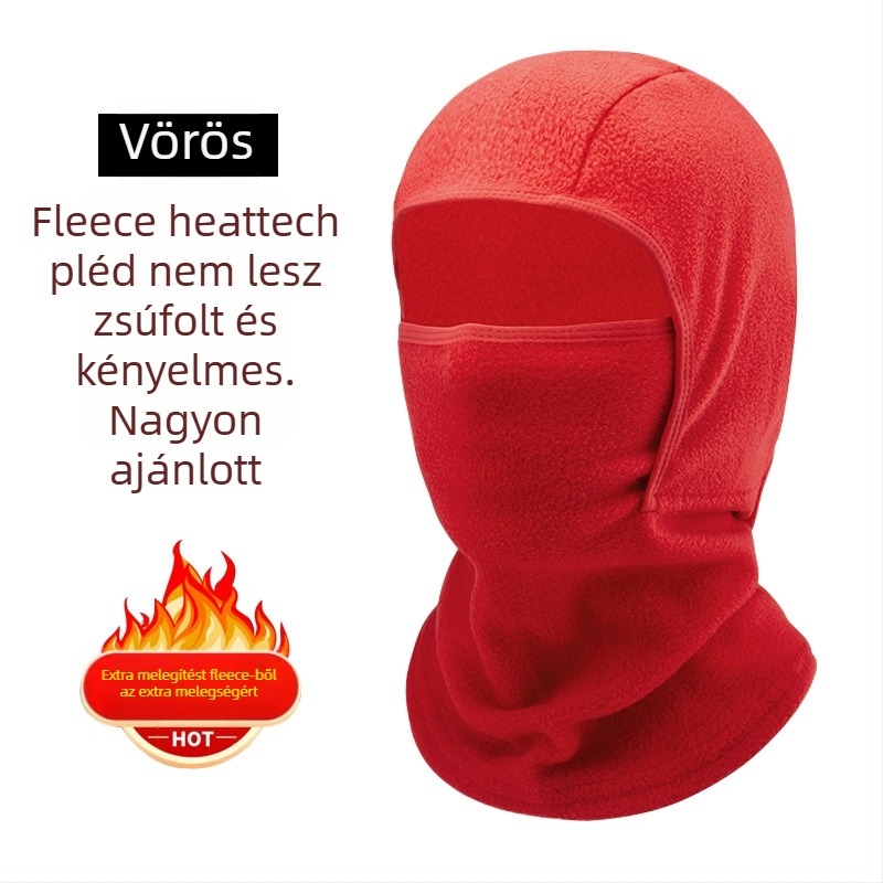 Polar fleece kerékpáros maszk, uniszex, testreszabható feldolgozás, téli arcvédő