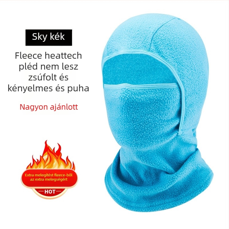 Polar fleece kerékpáros maszk, uniszex, testreszabható feldolgozás, téli arcvédő