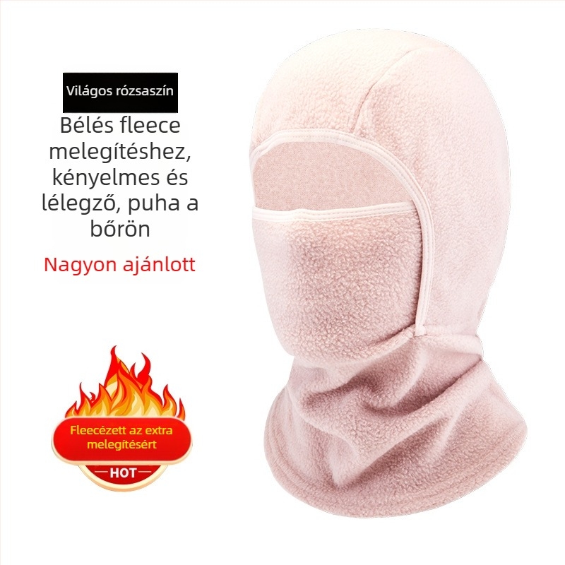 Polar fleece kerékpáros maszk, uniszex, testreszabható feldolgozás, téli arcvédő