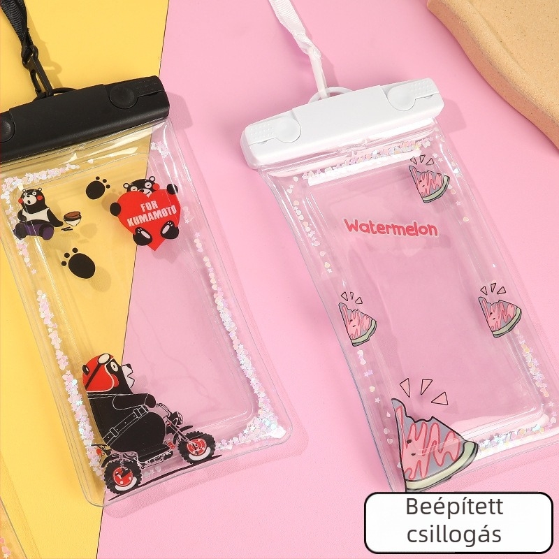 PVC vízálló mobiltelefon tok, 7,2 hüvelykesig kompatibilis, logónyomtatás, testreszabható (PVC • vízálló • 7,2 hüvelykig kompatibilis • logónyomtatás • testreszabható)