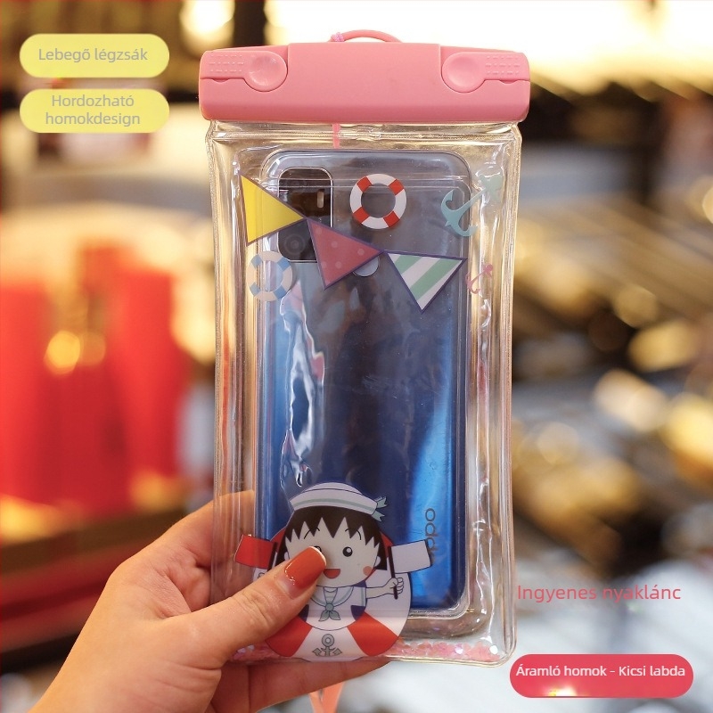 PVC vízálló mobiltelefon tok, 7,2 hüvelykesig kompatibilis, logónyomtatás, testreszabható (PVC • vízálló • 7,2 hüvelykig kompatibilis • logónyomtatás • testreszabható)