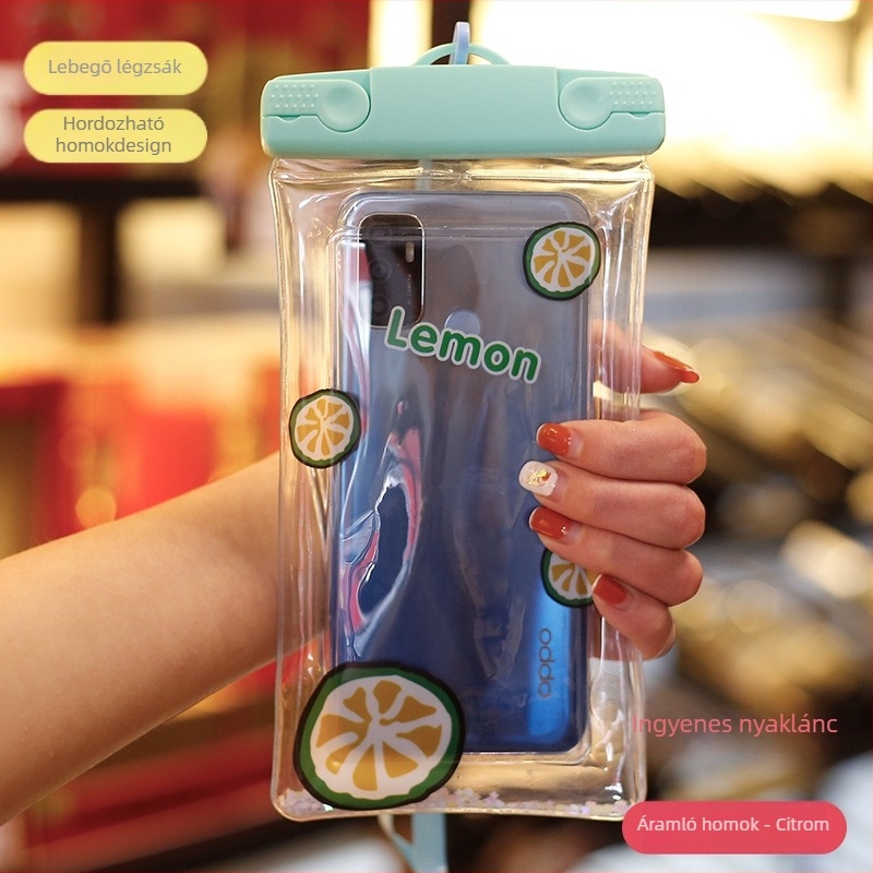 PVC vízálló mobiltelefon tok, 7,2 hüvelykesig kompatibilis, logónyomtatás, testreszabható (PVC • vízálló • 7,2 hüvelykig kompatibilis • logónyomtatás • testreszabható)