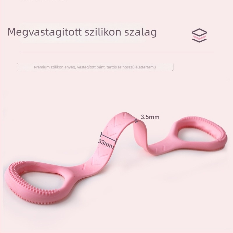 Szilikonból készült feszítő, nyolcas alakú (Figure-8), 165 g, jóga- és fitnesz használatra