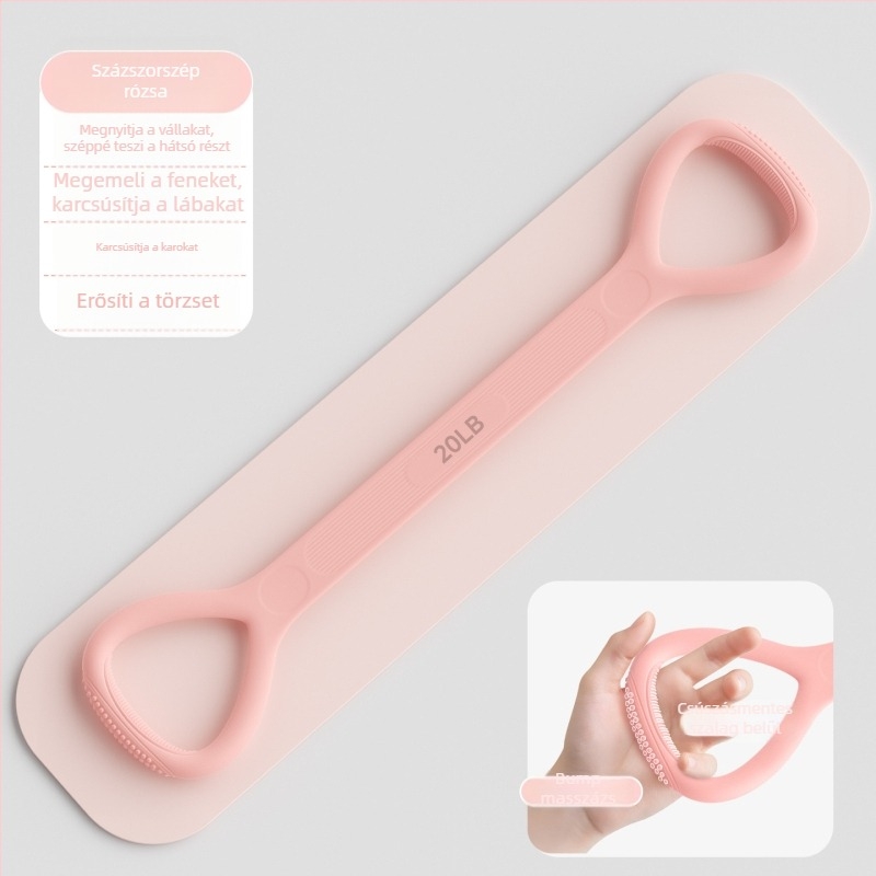 Szilikonból készült feszítő, nyolcas alakú (Figure-8), 165 g, jóga- és fitnesz használatra