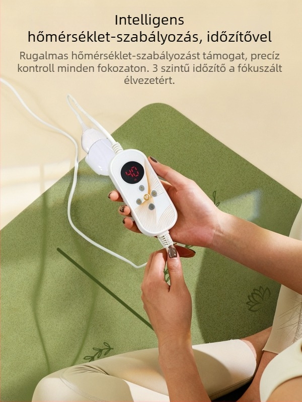 Grafén melegítő jóga matrac PU+gumiból, csúszásmentes, 5 mm, 3500 g
