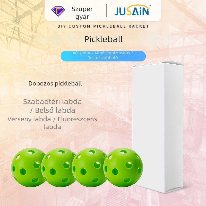 Beltéri pickleball-labdák – 26/40 lyukú, TPE/PE anyag, egy darabos rotomoldált kialakítás