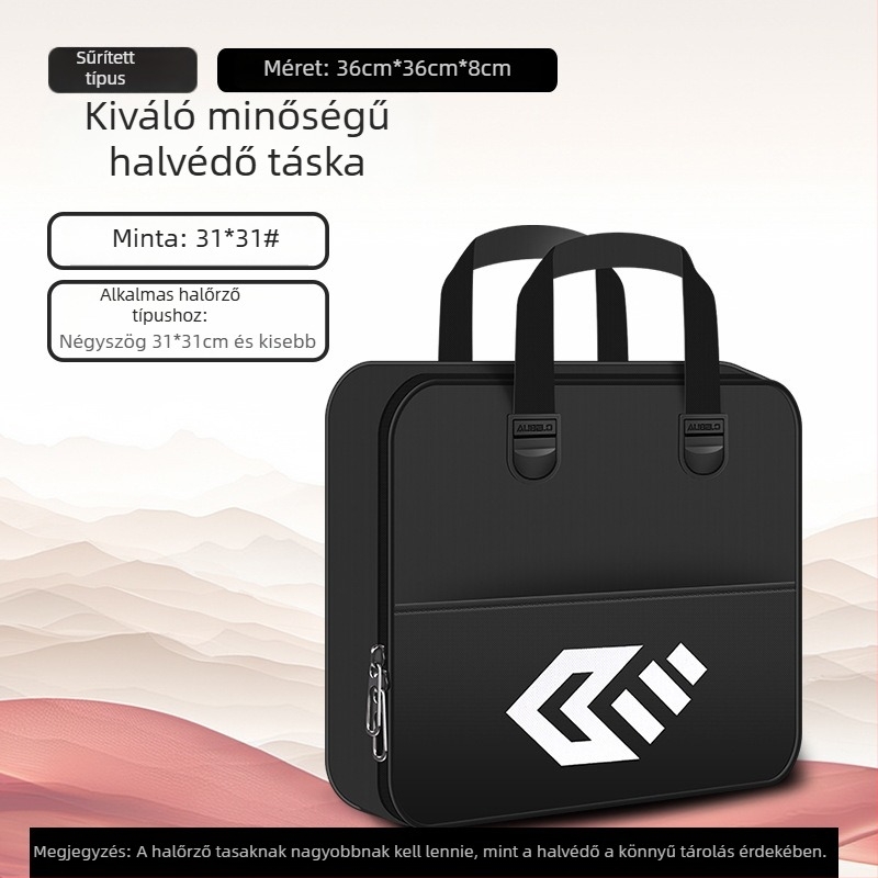 Baon vászon horgász táska, kétszintes tároló rekesz a horgász felszereléshez