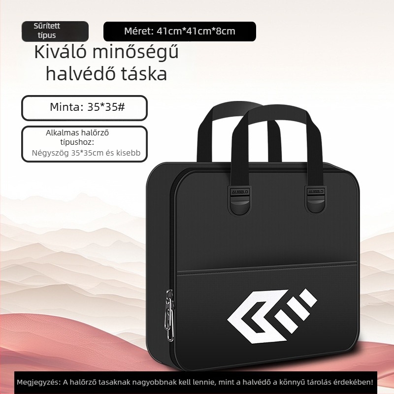 Baon vászon horgász táska, kétszintes tároló rekesz a horgász felszereléshez