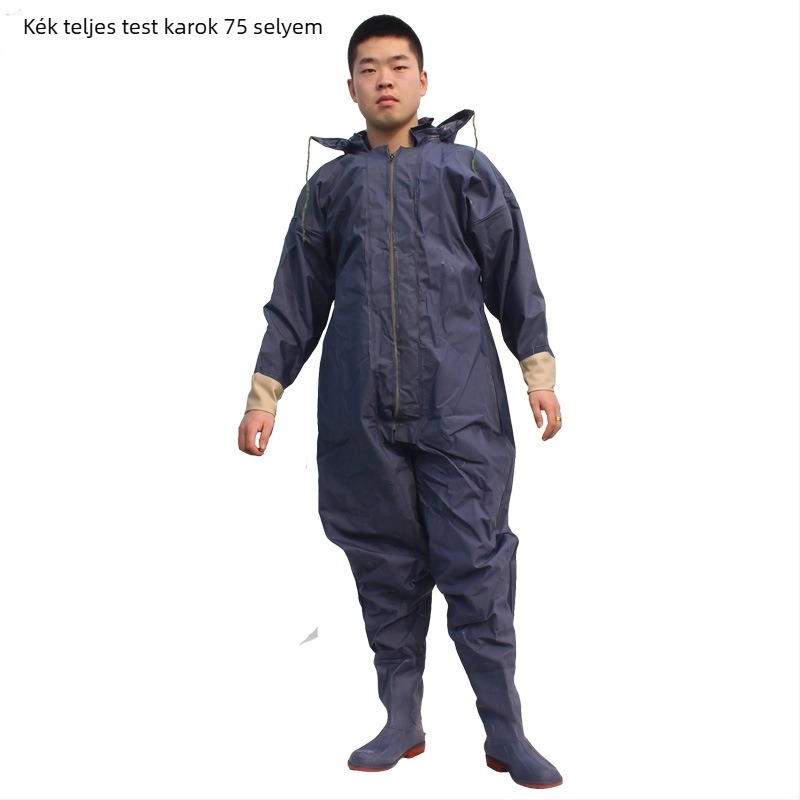 Teljes testű vízálló wading nadrág halászathoz – PVC kötött anyag, gyorsan száradó, kopásálló, szélálló, sav-bázis ellenálló, modell HXE009