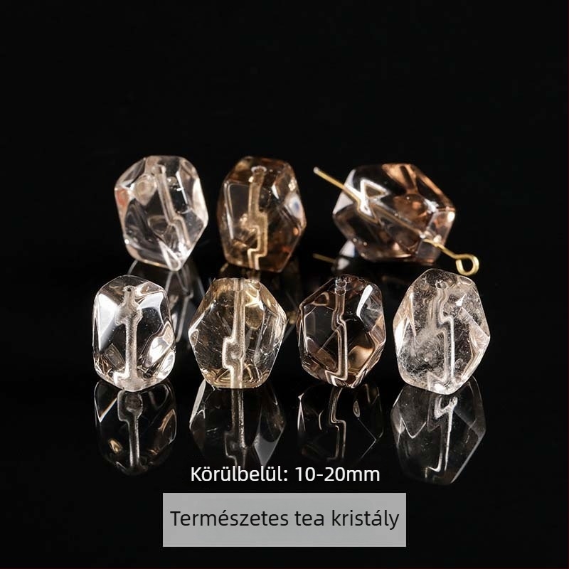 DIY ékszerkészítés kiegészítők – kristály, feldolgozás: vágás, csiszolás, polírozás, totem minta, származás Yiwu