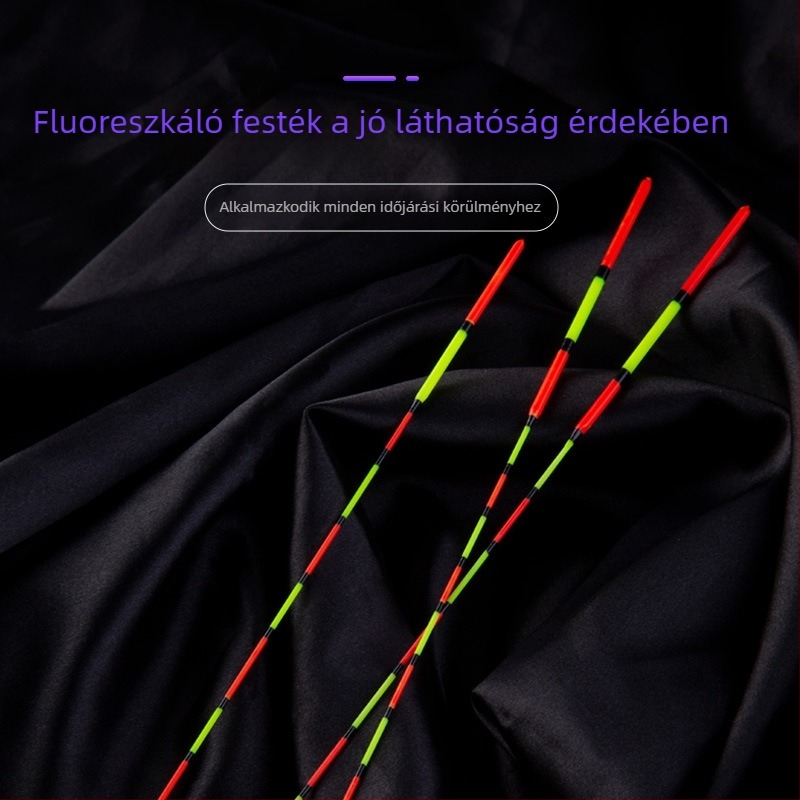 Kárász horgász úszó vastagabb, feltűnő dizájnnal, szélálló és anti-drift, nano úszó, nagy érzékenységű jég-horgászathoz sekély és mély vizeken