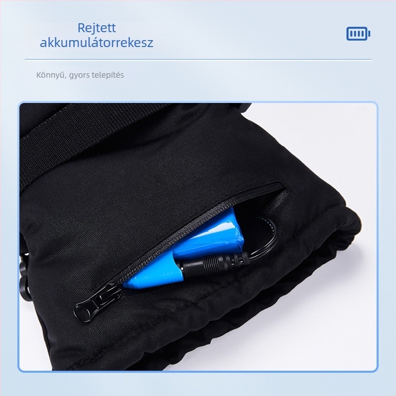 Pomelo nylon kerékpáros kesztyűk, vastag anyagból, felnőtteknek, uniszex