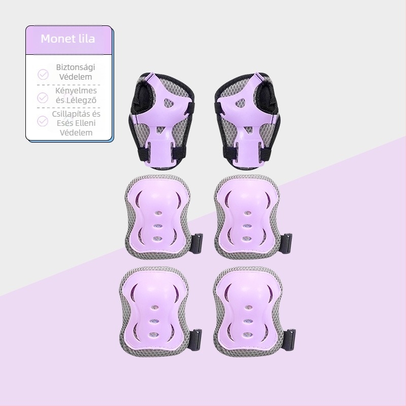 SWAY Gyermekeknek szóló védőfelszerelés készlet görkorcsolyázáshoz – nejlon anyag, gyermekeknek, görkorcsolyázáshoz, 50 darabos csomagolás