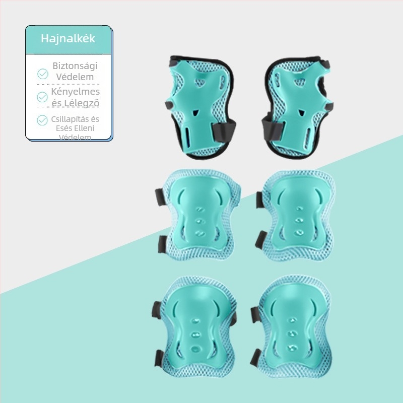 SWAY Gyermekeknek szóló védőfelszerelés készlet görkorcsolyázáshoz – nejlon anyag, gyermekeknek, görkorcsolyázáshoz, 50 darabos csomagolás