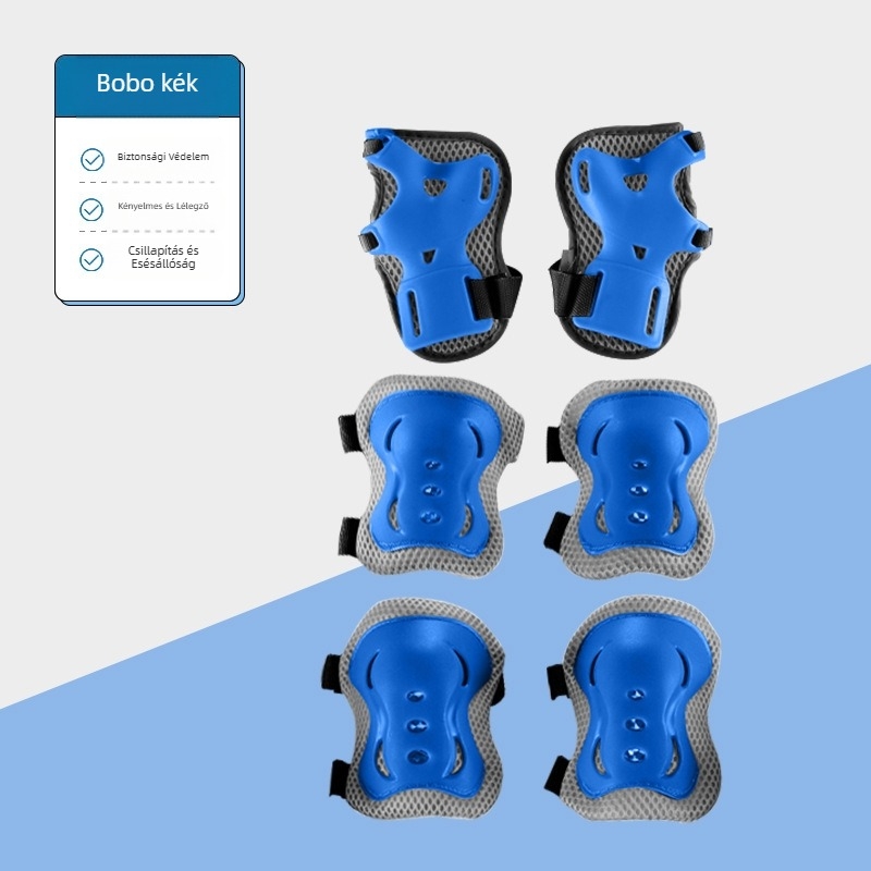 SWAY Gyermekeknek szóló védőfelszerelés készlet görkorcsolyázáshoz – nejlon anyag, gyermekeknek, görkorcsolyázáshoz, 50 darabos csomagolás