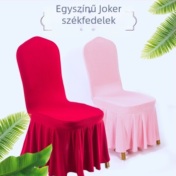 Székfedő szállodák és éttermek számára, esküvői stílus, poliészter, négyzet alak, légáteresztő, csúszásmentes, kopásálló
