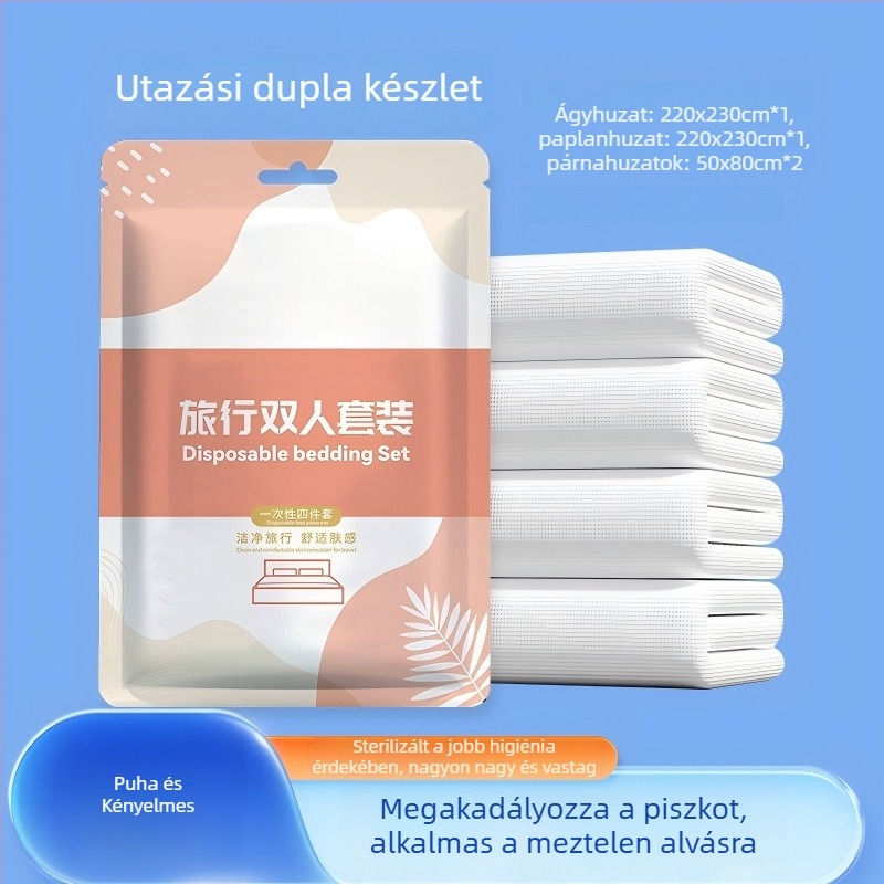 Texture Növényi rostból készült tömörített arc törlőkendő, Extra vastag, 50 g+, egyszer használatos, utazáshoz