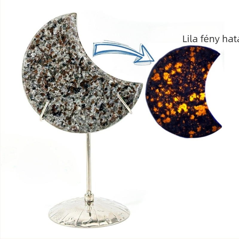 Stargate Jewelry Természetes kristályból készült hold faragása - New Moon Crystal Crescent Moon Carving, Természetes kristály, Modern minimalista stílus