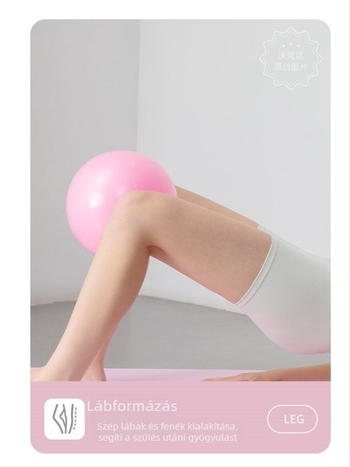 Wofanda PVC jóga labda, 150 g, felfújható, kismedencei izmok edzése, szülés utáni felépülés