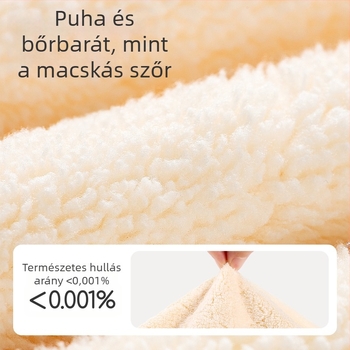 Baba fürdőlepedő – újszülött, korall fleece, 100–120 g, szegélyezés, Joyncleon/Jingqi