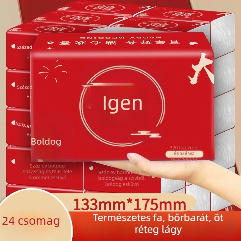 Betűk mintázatú díszek ajándékdobozos csomagolásban, Yuezi márkájú, kínai Valentin-napra