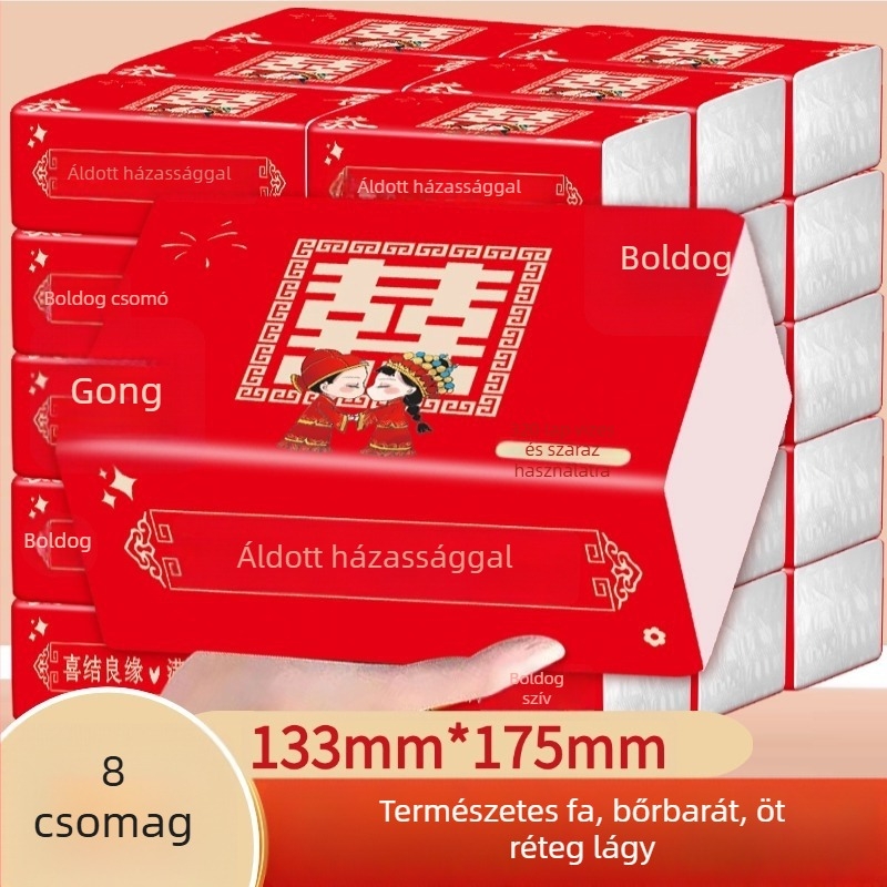 Betűk mintázatú díszek ajándékdobozos csomagolásban, Yuezi márkájú, kínai Valentin-napra