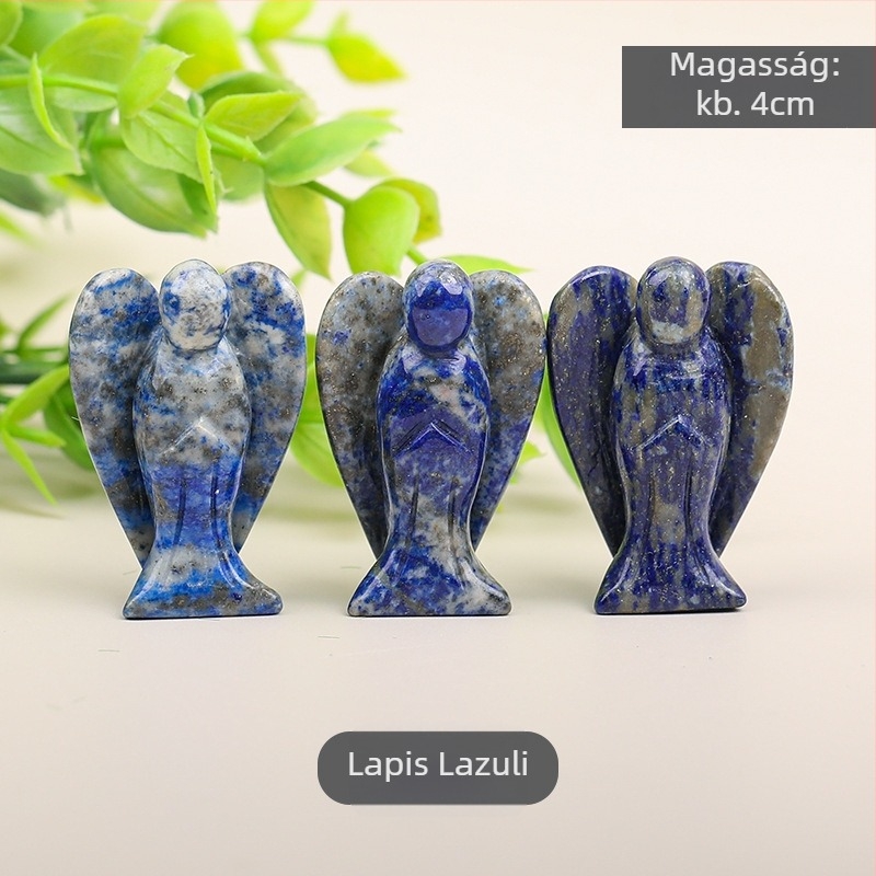 Természetes kristály angyali dísz – kristály anyag, geometriai forma, modern minimalista stílus, kód 1687, kartonos csomagolás