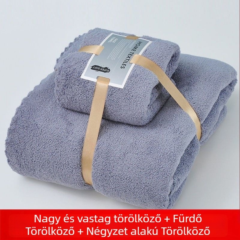 Pamut fürdőlepedő-készlet, 150D szál, sima szövés