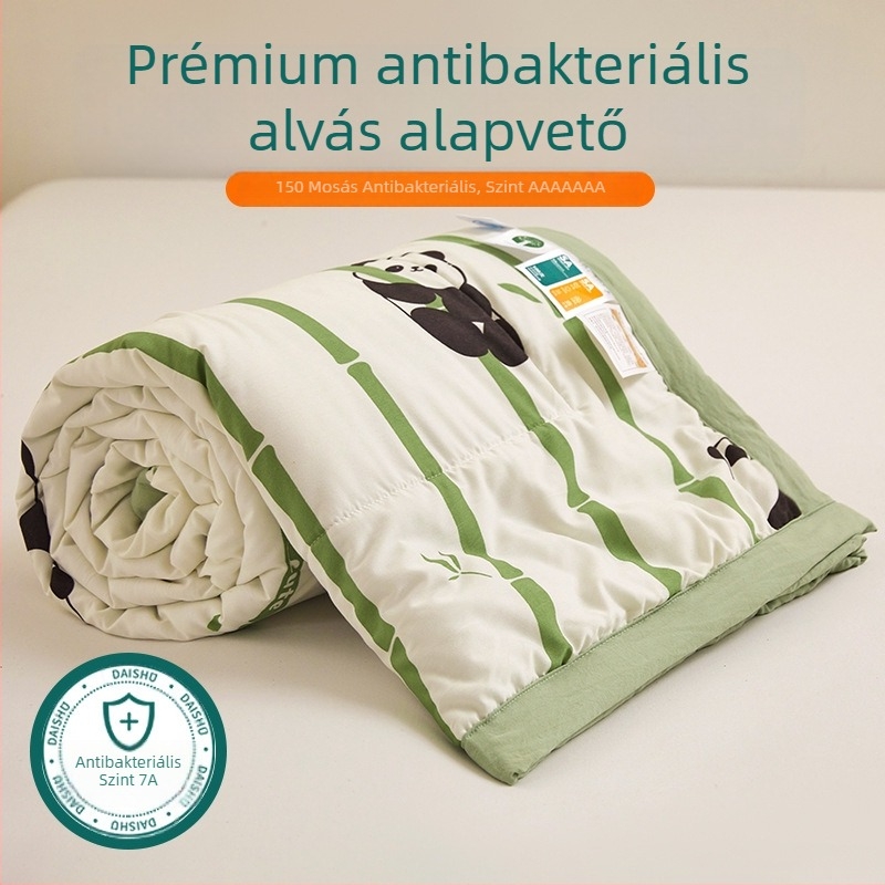 Jielia 7A Nyári pamut mosógépben mosható quilt, pamut anyag, poliészter töltet, reaktív nyomtatás és festés, stílus: kis friss