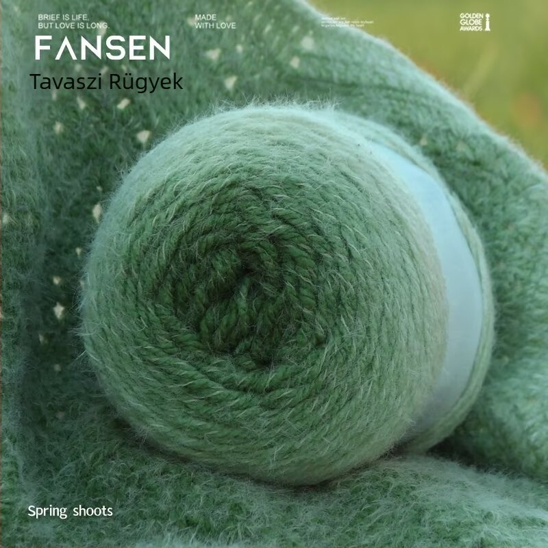 Mu Pai akrilfonal – gyűrűs sodrású, csoportos fonal kézi kötéshez