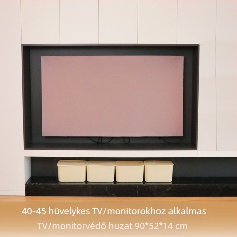 Rugalmas tévéfedő nagy képernyőhöz, egyszínű, falra szerelhető, teljes lefedés és porvédő a tanító kijelzőhöz