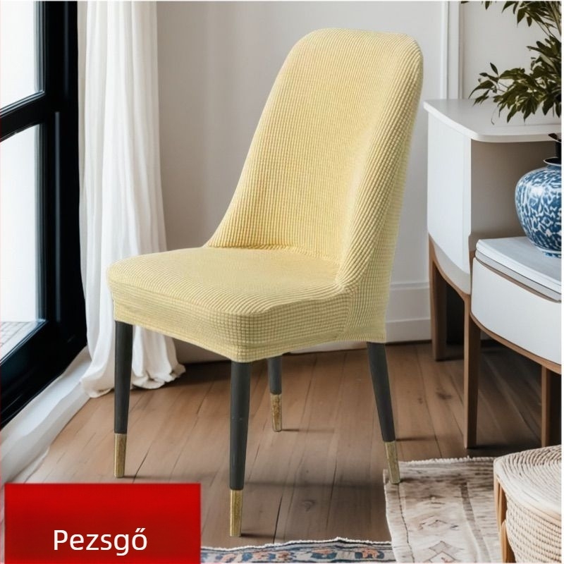 Íves székfedő étkezőszékhez, teljes körű védő, rugalmas, univerzális illeszkedés, négy évszakos használat
