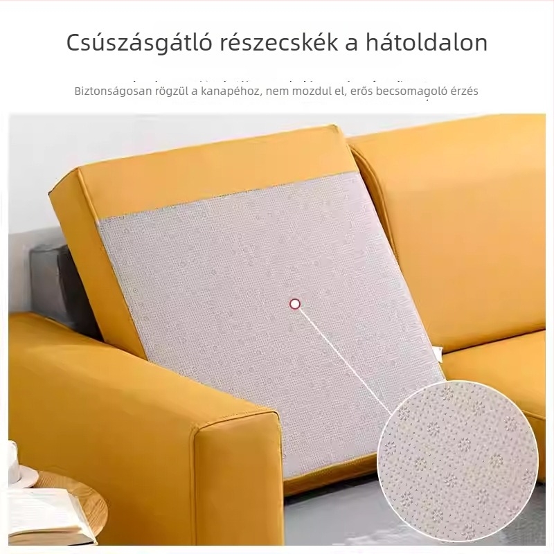 Teljes lefedettségű kanapévédő technikai szövetből, macskák által okozott karcolásokkal szemben ellenálló, nem ragad a szőr, vízálló és csúszásmentes, minden évszakra alkalmas párnakaró