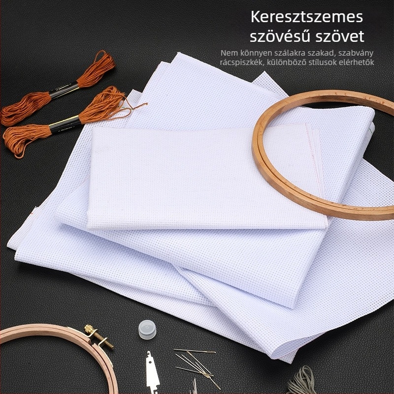 Keresztöltéshez való vászon 11ct len, egyszerű stílus