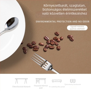 Egyszínű PVC téglalap alakú asztalterítő – vízálló, olajálló, hőálló, csúszásgátló és kopásálló