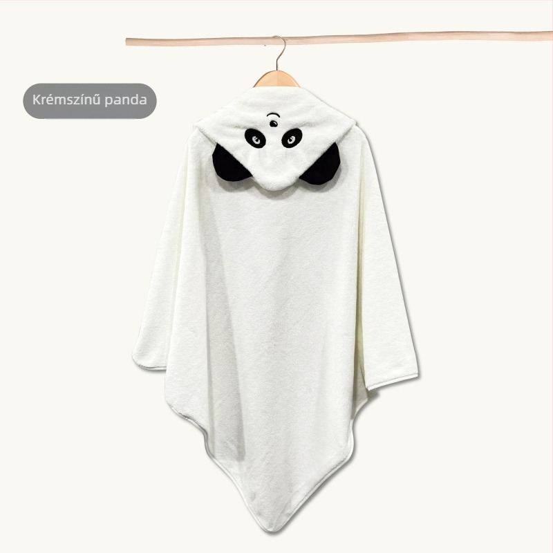 Gyerekeknek szóló fürdőköntös korall fleece anyagból, kapucnival, nedvszívó, gyorsan száradó, 200-300 g, testreszabható