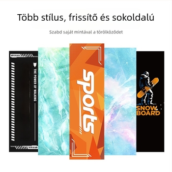 Sport törölköző mikroszálasból, 110 g, izzadságszívó 0–5 s, gyorsan szárad, logó nyomtatás elérhető