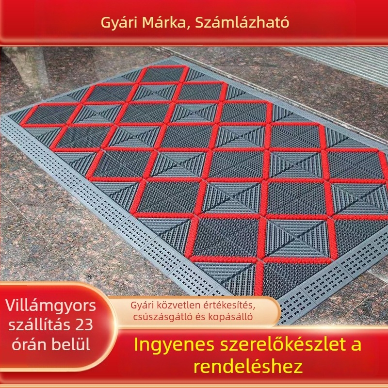 3‑az‑1-ben csúszásmentes kültéri bejárati szőnyeg hotelhez, sár- és pormentesítő, moduláris padló