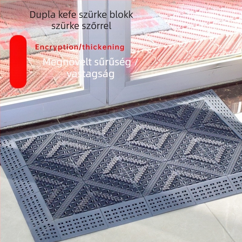 3‑az‑1-ben csúszásmentes kültéri bejárati szőnyeg hotelhez, sár- és pormentesítő, moduláris padló